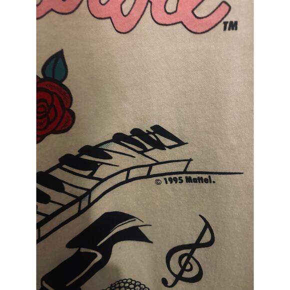 1995 JERRY LEIGH MATTEL BARBIE T-SHIRT NOS Single Stitch OSFA NEW WITH TAGS - Picture 2 of 4